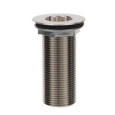 Encore® Nickel Plated Brass Sink Drain 3-1/4" L, 1-3/8" Dia Sink Opening, 2" Face Flange, Includes: Locknut & Washer, 1" NPS