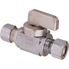 Dahl Straight Ball Valve - 3/8" Compression