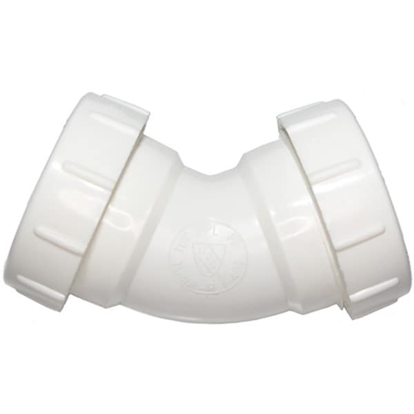 Universal Drain PVC 45º Elbow - 1-1/2"