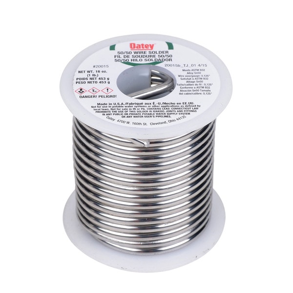 Oatey® Wire Solder - 50/50, .125 Dia., 1 Lb.