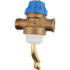 Bradley Wash Fountain Foot Valve - Brass, 6-5/16" L X 3-1/2" W