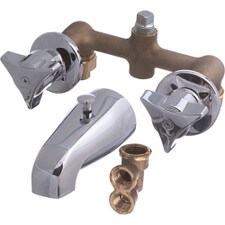 Union Brass Two Handle Tub & Shower Faucet with Twin Elbow