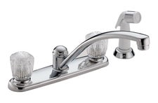 Delta Two Handle Kitchen Faucet With Spray