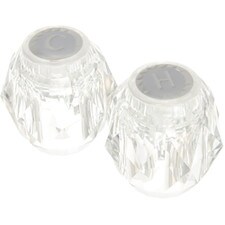 Moen Clear Handle Pair - Hot and Cold