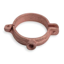 Warwick Hanger Company Copper Hinged Pipe Clamp - 3/4"