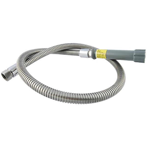 T&S Brass Braided Stainless Steel Pre-Rinse Hose & Handle - 44"