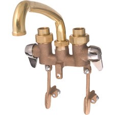 Union Brass Two Handle Laundry Faucet - Brass