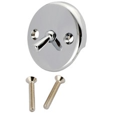 Tub Drain Trip Lever Faceplate - Chrome