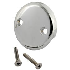 Tub Drain Overflow Face Plate - Chrome