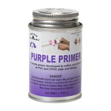 Purple PVC Pipe Primer - 4 Oz