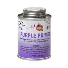 Purple PVC Pipe Primer - 8 Oz