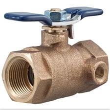 Febco® Inlet Shut Off Ball Valve - 3/4"IPS, Tapped