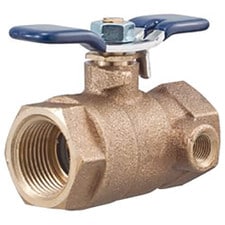 Febco® Inlet Shut Off Ball Valve - 1"IPS Tapped