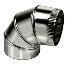 Champion Galvanized Vent Elbow - 10", 26 Gauge