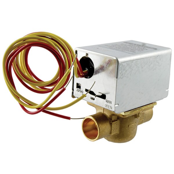 Honeywell Electric Zone Valve - 24V, 4-Wire, 3.5CV, 3/4" Sweat