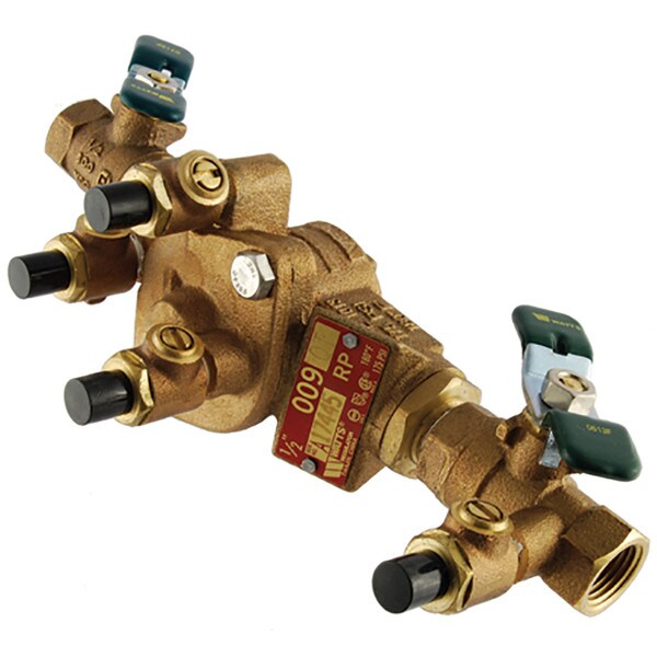 Watts RPZ Valve Backflow Preventer - 3/4"IPS, Quarter Turn