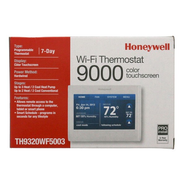 Honeywell Heat / Cool Digital Thermostat - 7 Day Programmable, Wi-Fi, Amazon Alexa Enabled