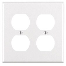 Duplex Wall Plate - 2 GANG, Almond