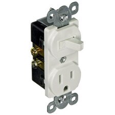 Morris White Switch & Outlet Combo (1-Gang)