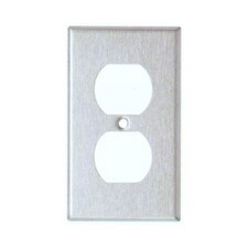 430 Stainless Steel Wall Plate Duplex 1 Gang Receptacle