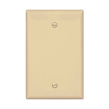 Mid-Sized Blank Wall Plate - 1 GANG, Ivory