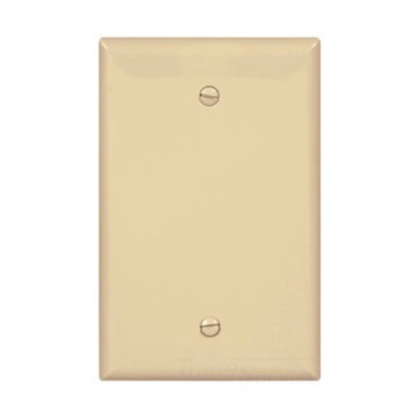 Mid-Sized Blank Wall Plate - 1 GANG, Ivory