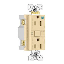 Eaton Tamper & Weather Proof GFCI Receptacle - 15 Amp, 125 Volt, Ivory