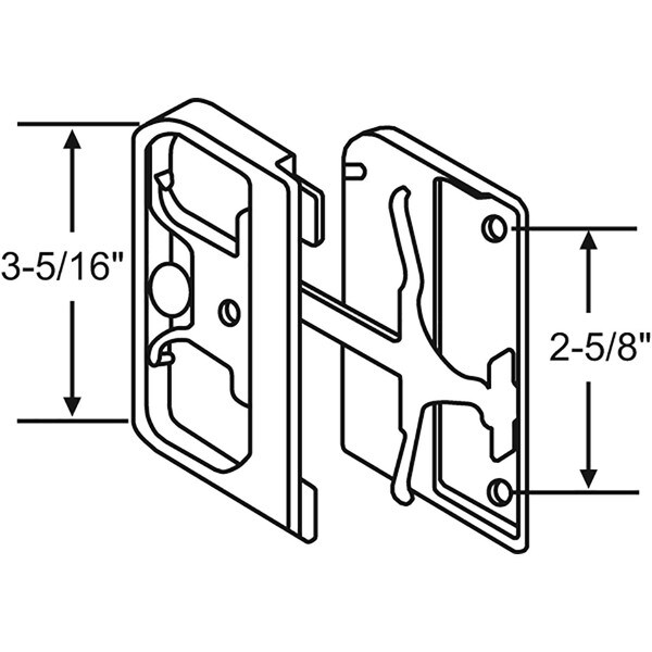 Patio Screen Door Handle Assembly