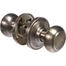 Weiser Lock Troy™ Hall & Closet Door Knob Set - Antique Brass