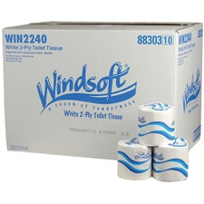 Windsoft® Regular Toilet Paper - 2-Ply, 500 Sheets Per Roll, 96 Rolls Per Case