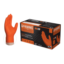 Gloveworks® HD Orange Nitrile Disposable Gloves - XL