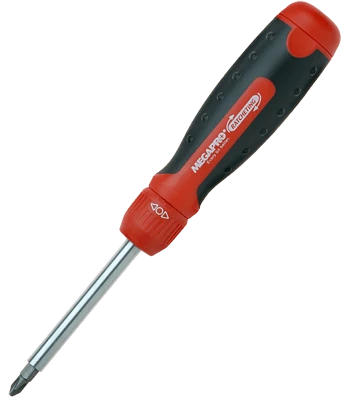 Megapro® 13-in-1 Ratcheting Screwdriver with Cushioned Handle