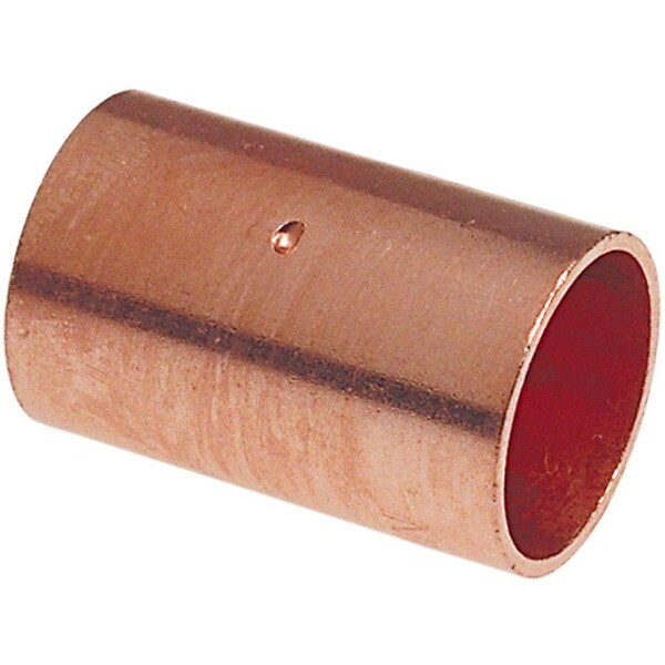 Copper Sweat Coupling With Stop - 1-1/2"