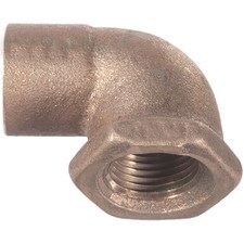 Copper Sweat X FPT 90° Elbow - 1/2" SWT x 3/8 FPT