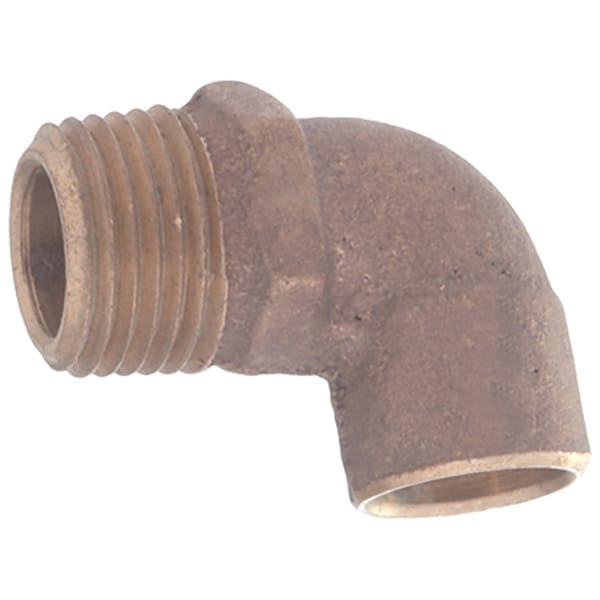 Copper Sweat X MPT 90° Elbow - 1/2" SWT x 1/2" MPT