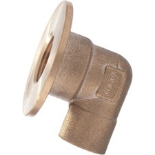 1/2" C x FIP Forged Brass 90° Flanged Sink Elbow